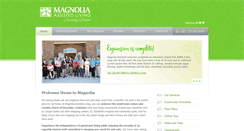 Desktop Screenshot of magnoliaseniorliving.com