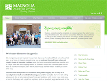 Tablet Screenshot of magnoliaseniorliving.com